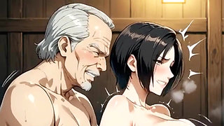 Valentina Babe Enjoys Visiting and Having Sex with Elderly Mobsters in Prison! Animation Hentai Waifu.