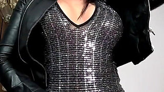 Cigar-fetish Goddess Leather, Spit, Dildo JOI and Pussy Smoking Play