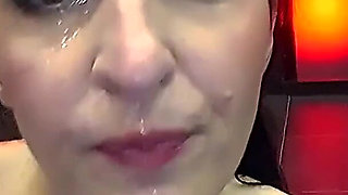 Delia takes on a massive cock in her ass and mouth