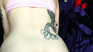 Stacked brunette goes solo toys and masturbation