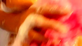 Amateur black Diamond takes a shower and masturbates