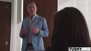 Spencer Bradley Gets Anal Creampie From Boss - First Time ATM & Gaping