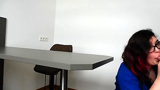 Teen Role-Playing as Nerdy Nurse Gets Rough Throat-Fuck and