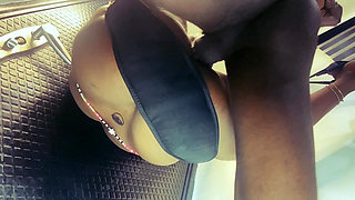 Hanging From a Sex Swing Banged Hard Till I Squirt on His BBC