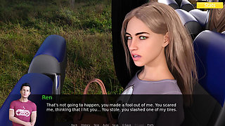 Erotica 8 - Ren Fingers Harper on the Bus After Catching Her Stealing