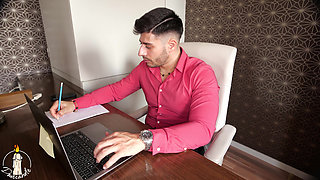 Italian Slut Fucked in Job Interview with Deep Creampie