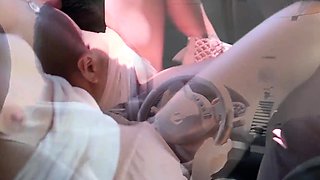 Brunette babe 69 lesbian fucks tattooed blonde