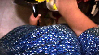 Big Ass Beautiful Hot Stepmom in Morning She Was Cooking in Kitchen & Want Anal Fuck From Me