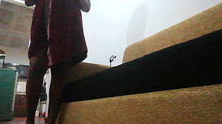 Desi Maid Being Husband's Shower Partner Under Wife's Nose