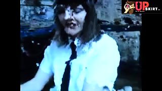 Englishgirl  beats humiliates  prisoner in dungon