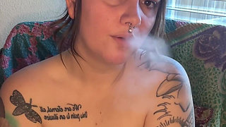 Chubby Smoker Masturbating