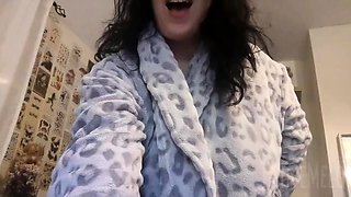 Blonde tight pussy babe solo toy fun in glamour masturbation