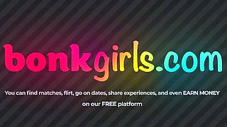 Teen Brunette Sucks and Swallows POV