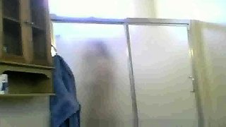 Mexican Aunt Maria spied on in the shower