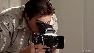 Brunette in Patterned Pantyhose Sucks Before Hardcore Pounding