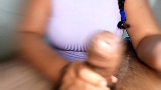 My Roommate Wants To Dominate My Penis She Hits And Squeezes It Because It Gives Her A Lot Of Pleasure To Play Roughly With It