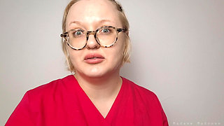 Doctor Does a Covid and Flu Swab Test to Herself; Doctress Madame Madomme