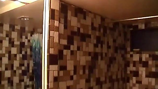 Asian petite fucking, hand penetrated in the bedroom...cum on tits