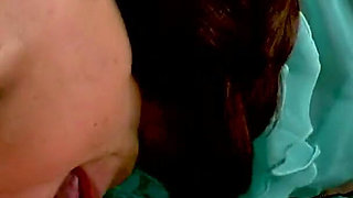 Sexy milf Katie Angel POV blowjob and swallow on x-mas