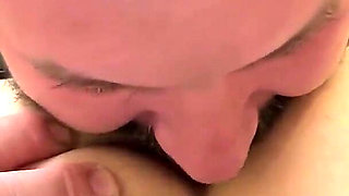 Sticking his tonge and fingers in my both holes and making me squirt