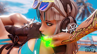 Marvel Rivals - Psylocke X Luna Snow WM Part 1 (Sound) By TheCount Animation 3D Hentai