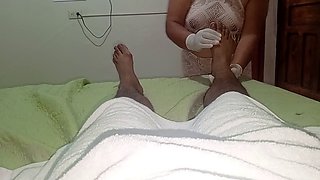 Massage rooms, pajas, handjob latex gloves