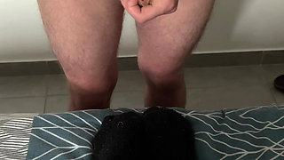 After the Sport... My Black Slouch Socks Caught His Attention