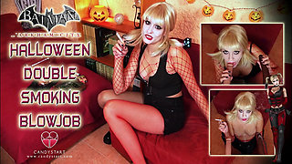 Halloween Double Smoking Blowjob
