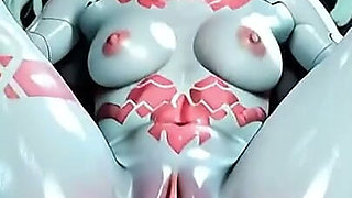 Sex Robot Slave Gets Pussy Destroyed by Master