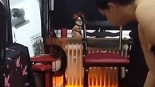 Hot Wax Dripping on Spanked Pussy - Mature Slut Craves More Heat