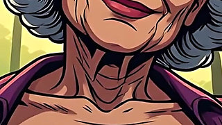 Topless Cartoon Grannies