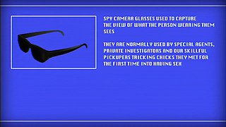 Fucking glasses - surprise screw caught on spy glasses