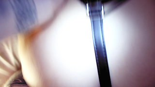 Very hot mistress Eva Latex in mask suck big dick POV fuck wet pussy cum in face fetish ebony boots