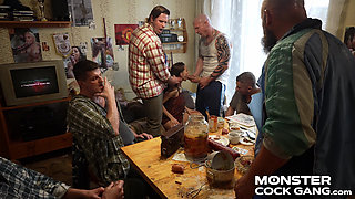 Monster Cock Gang 2.1: Petite Stepdaughter's Wild Hookup with the Mates