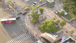 Stacy Cash Asian Blonde Schoolgirl Sucks Bad Boy Dick Close Up Cumshot