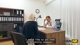 Loan4k. amateur office porno with a whorey cheater and a loan manager