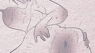 Animation on Paper- Pens and Pencils Hentai Anime: Hunter X Hunter Menchi Cartoon Porn 2D Sex