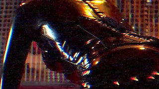 Piss Drenched Masked Sub Worships Dominant Mistress