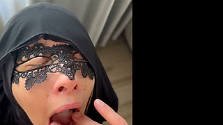 Extreme Sloppy Deepthroat Facefuck Cum in Mouth Spit Play & Belt Whipped Tits