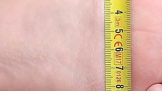 Foot Fetish Measuring My Dirty Feet