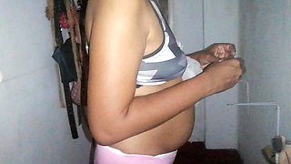 Father in Law's Gigantic Dick Hangs Out Under His Sarom for Step Daughter