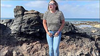 Another Beach Accident - Wet Jeans by the Shoreline