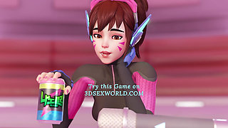 Petite D-VA Karaoke Night with a Huge Cock (3D Sexgame) 60 Fps