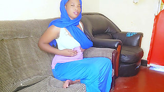 Removing Her Pants as She Expected Someone,,she Wait Until She Finger Her Self