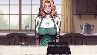 My New Girlfriend #22 - Stepmommy Shows of Her Lingerie - a Cartoon Porn Game