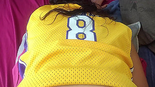 The Basketball Girl Ended up with a Cum Stain on Her Sweater for Getting Fucked Before Her Game