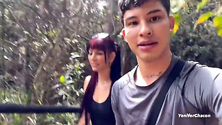 Yenifer Chacon Gives and Receives Blowjobs and Fucks in Woods