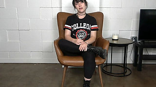 Naive Emo Girl Takes First Anal In Job Interview