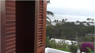 On The Beach I Filmed My Stepmothers Delicious Hairy Pussy And She Happily Showed It Off