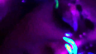 Ebony Neko Play With Little Bleu J in Uv Colors